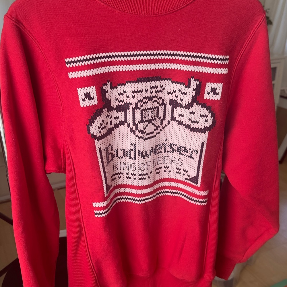 Budweiser Red Men's Sweater